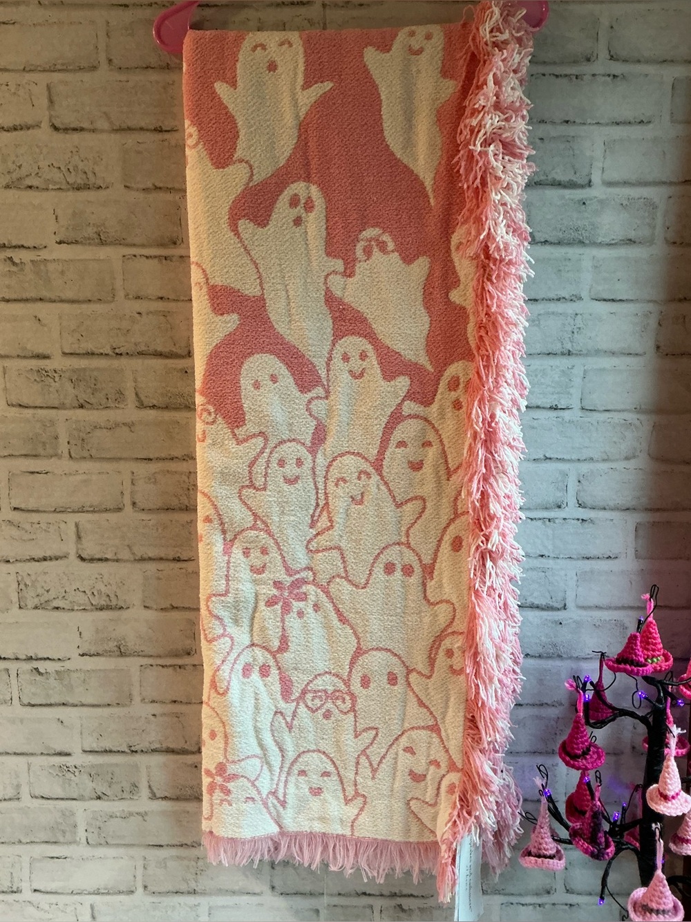 CUPCAKES & CASHMERE Where Is The Ghost Chenille Throw